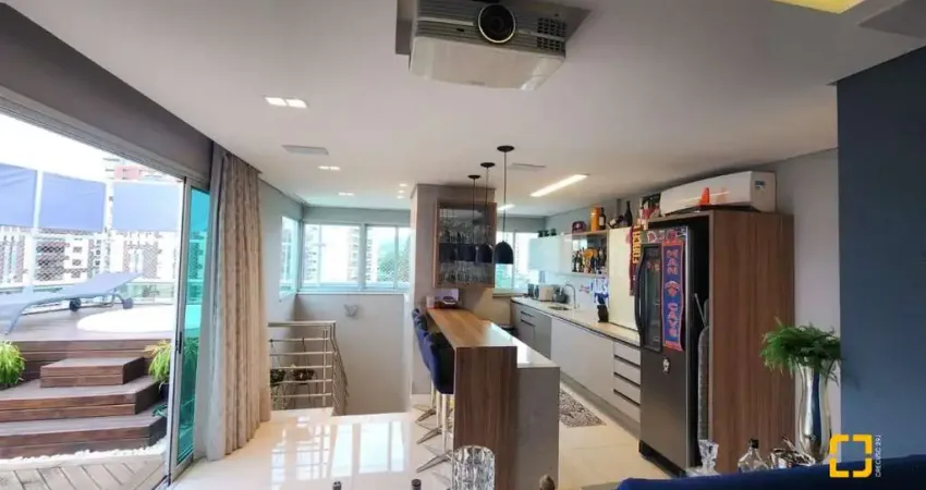 Cobertura com vista para o mar 2 suítes, semi mobiliada agronômica