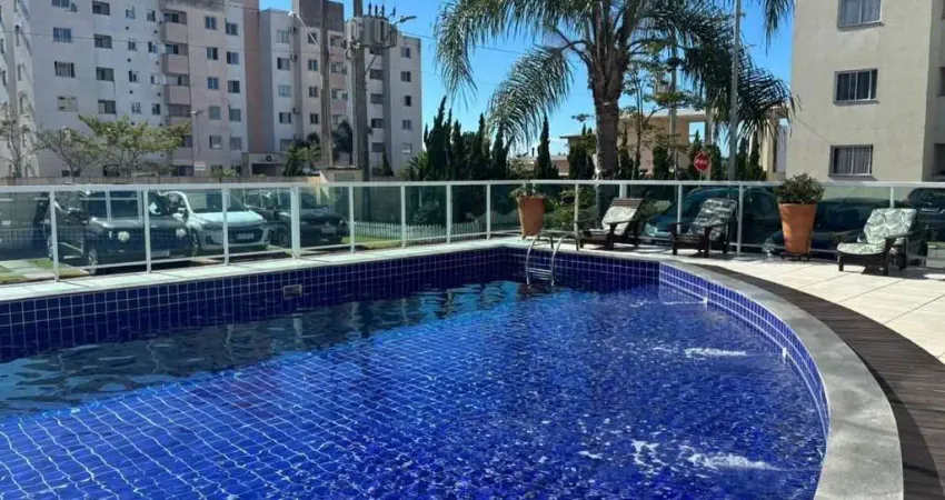 Apartamento de 2 dormitórios semi mobiliado, sacada com churrasqueira e garagem