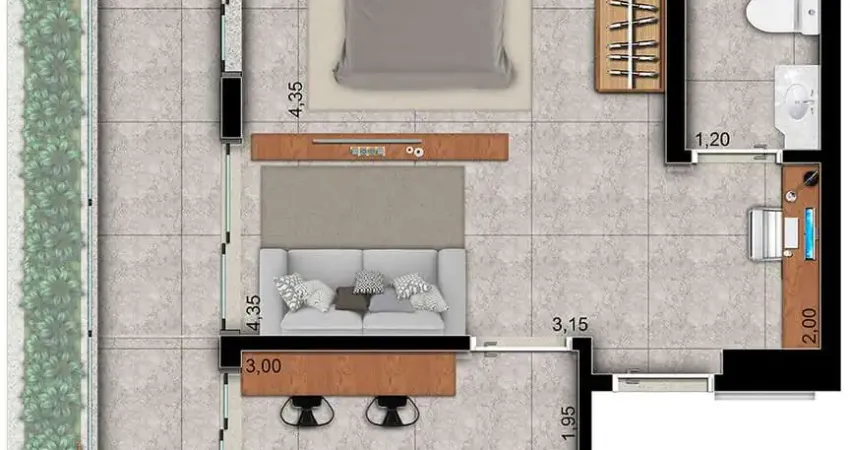 Apartamento com 1 quarto à venda na Avenida Copacabana, 525, Dezoito do Forte Empresarial/Alphaville., Barueri