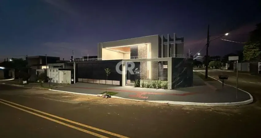 Incrível casa de alto padrão no rita vieira 3 suites terreno de 450 m² r$1.790k