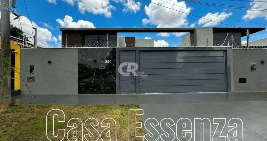 Casa térrea nova alto padrão com 3 quartos área gourmet com ótima localização