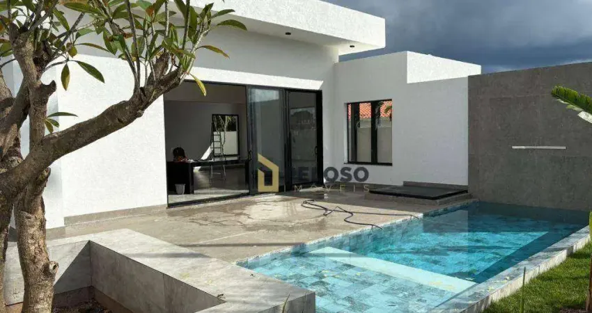 Casa à venda com porteira fechada | 168m² | 3 dormitórios | 2 suítes | 4 banheiros | área gourmet | Piscina | 3 vagas | Pardinho/SP.