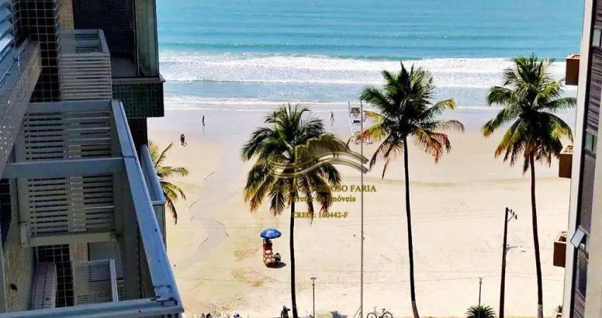 Guarujá praia das astúrias frente ao mar 3 dormitórios 94 mts 1 vaga