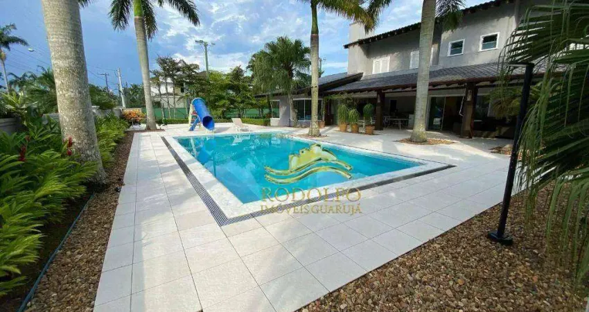 Guarujá Jardim Acapulco 6 Suítes 2000m² de Terreno Quadra de Tênis Piscina e Salão de Jogos