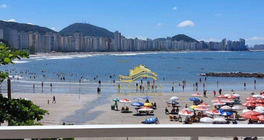 Guarujá Praia das Astúrias Frente ao Mar com Vista 3 Dormitórios + Suíte Empregada 147m² 1 Vaga