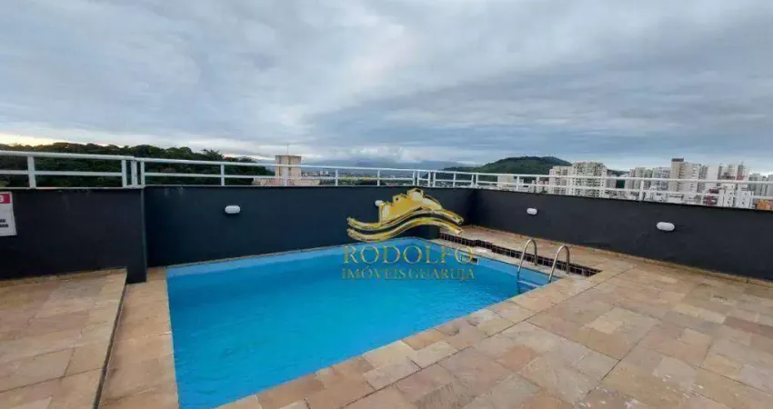 Guarujá praia do tombo flat 1 dormitório 60m² 1 vaga piscina sauna academia
