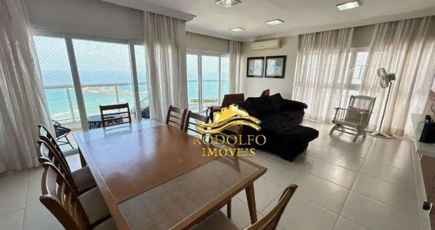 Guarujá praia das pitangueiras 3 suítes 145m² 1 vaga vista mar ótima localização