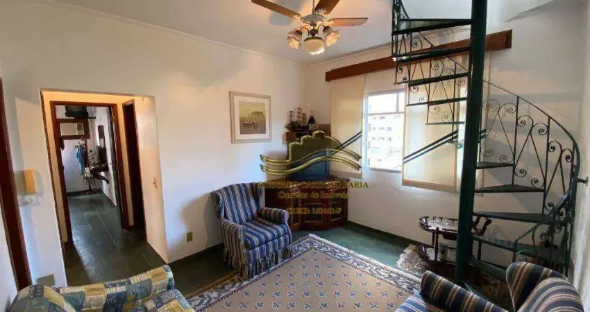 Cobertura com 3 dormitórios à venda, 130 m² por r$ 480.000,00 - jardim las palmas - guarujá/sp