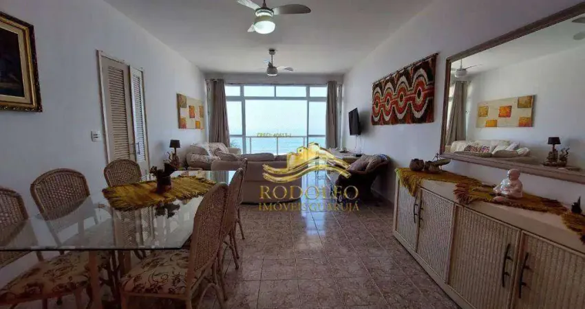 Guarujá praia das pitangueiras frente ao mar 3 dormitórios 110m² 1 vaga portaria 24 horas