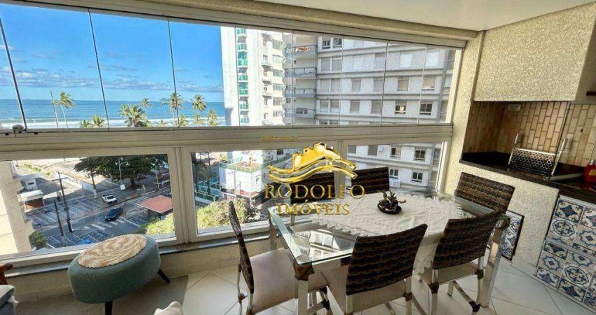 Guarujá-SP Praia das Pitangueiras 3 Dormitórios 110,58m² 2 Vagas Lazer Completo Ar-condicionado Varanda Gourmet