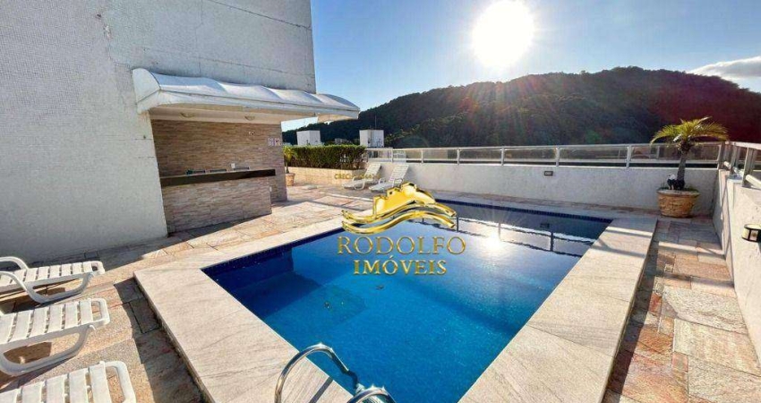 Guarujá-SP Praia das Pitangueiras 1 Suíte 60,67m² 1 Vaga Sacada Ar-condicionado Piscina Sauna Área de Lazer com Vista Mar