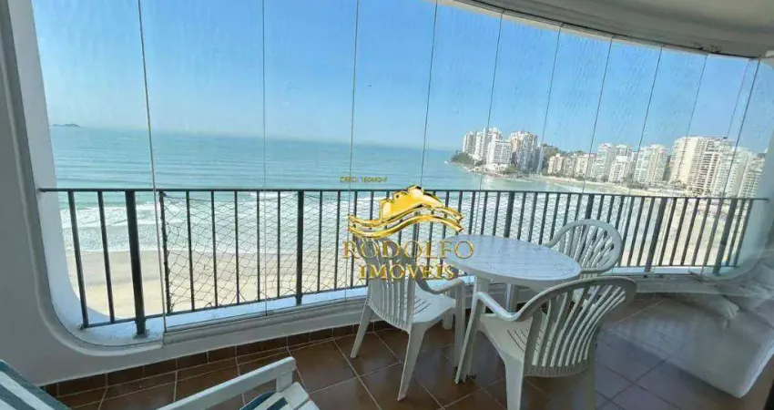 Guarujá praia das astúrias 3 dormitórios 134m² vista mar 1 vaga ar-condicionado