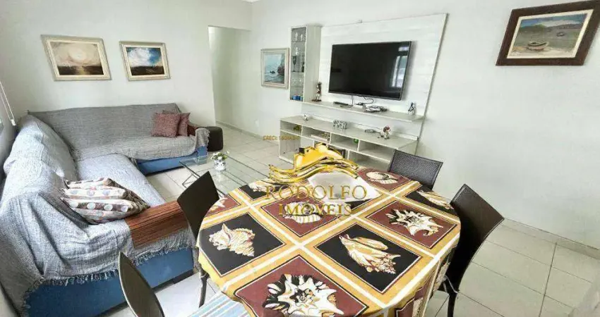 Guarujá praia das astúrias 2 dormitórios 107m² vista mar 1 vaga portaria 23 horas