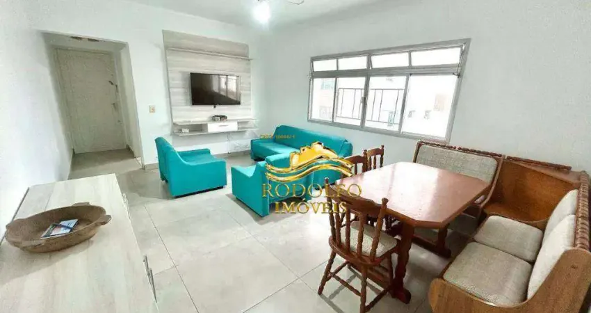 Guarujá praia das astúrias 2 dormitórios 90m² 1 vaga portaria 24 horas