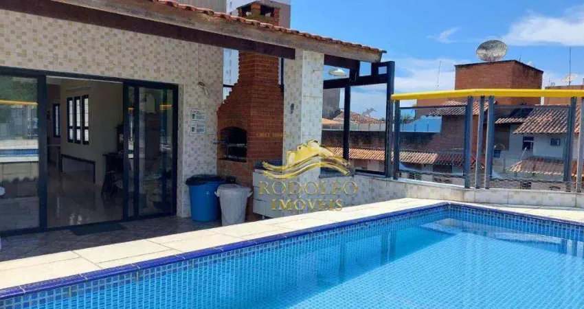 Praia da enseada cobertura 3 dormitórios 180m² 1 vaga salão de festas portaria