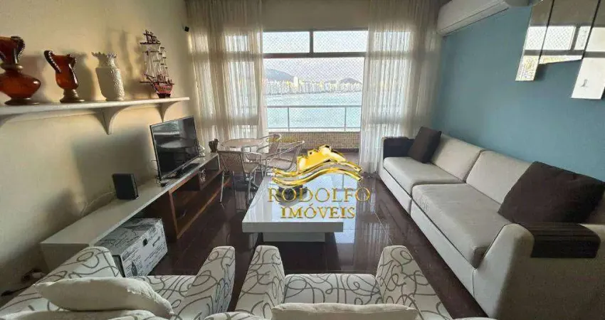 Guarujá-sp frente ao mar praia das astúrias 3 dormitórios 150,24m² 2 vagas vista mar ar-condicionado