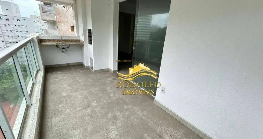 Guarujá-sp praia das astúrias 3 dormitórios 93,46m² 2 vagas piscina salão de festa e jogos varanda gourmet