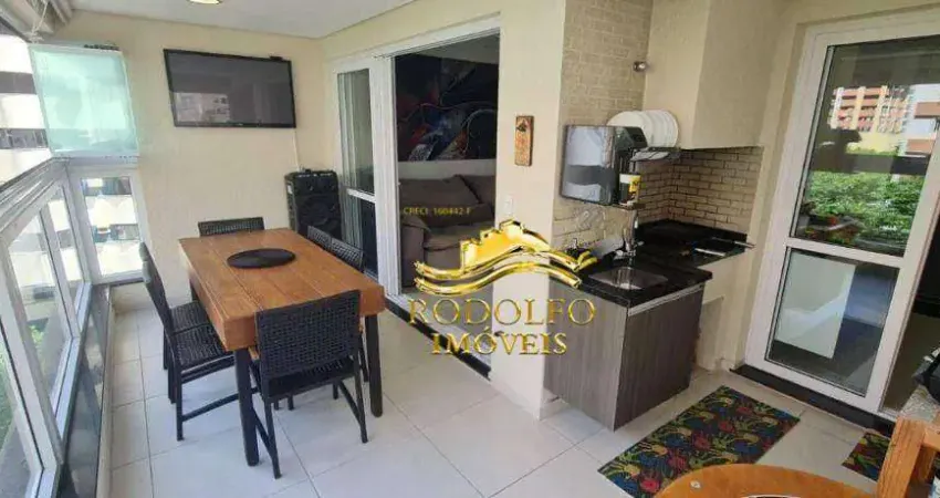 Guarujá praia das pitangueiras 3 dormitórios 108m² 2 vagas piscina varanda gourmet sauna academia