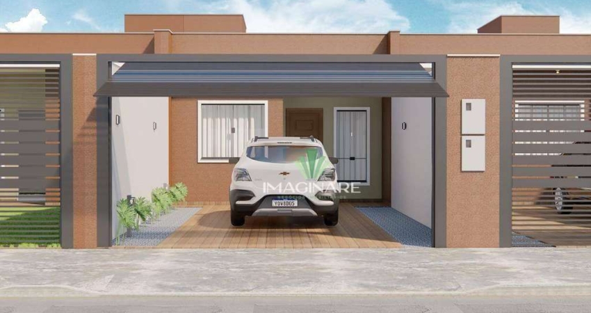 Casa com 2 dormitórios à venda, 66 m² por R$ 305.000 - Floresta - Cascavel/PR