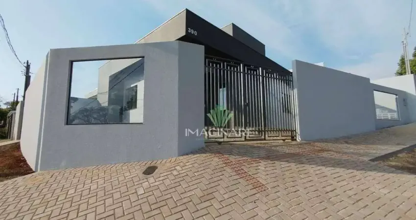 Casa com 3 dormitórios sendo 01 suíte  à venda, 79 m² por r$ 415.000 - santa felicidade - cascavel/pr