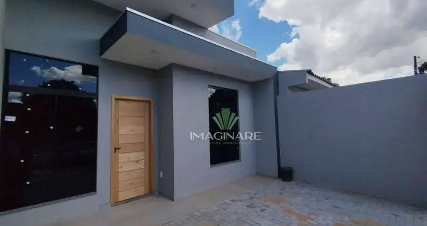 Casa com 2 dormitórios sendo 01 suíte  à venda, 58 m² por r$ 350.000 - santos dumont - cascavel/pr