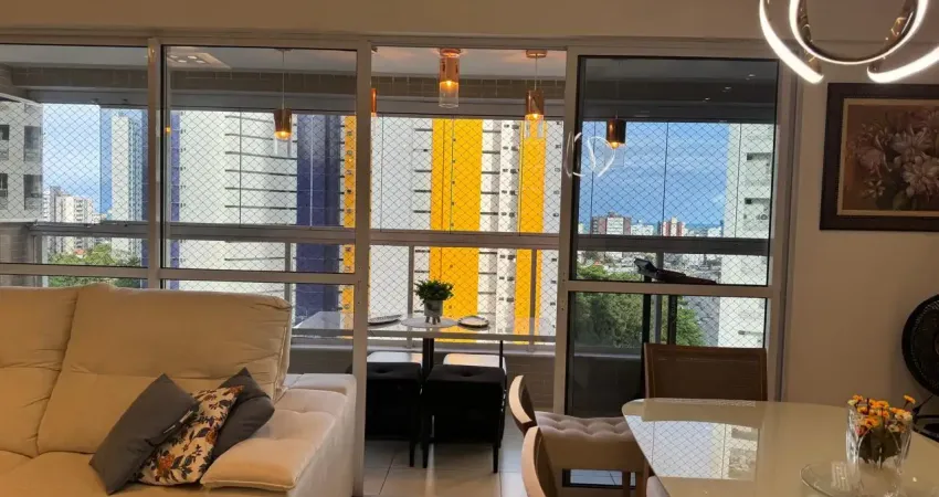 Lindo apartamento mobiliado de 130m2 no miramar com 4 quartos