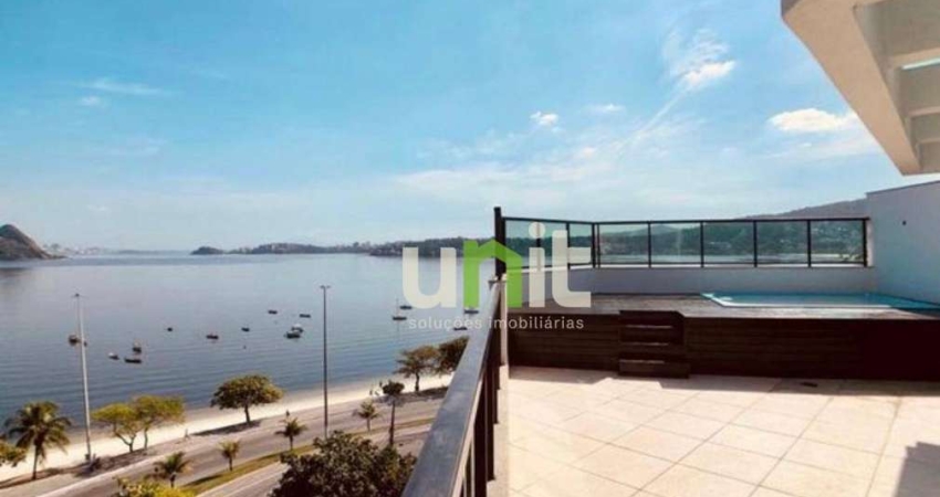 Cobertura com 4 dormitórios à venda, 240 m² por R$ 2.200.000,00 - Charitas - Niterói/RJ