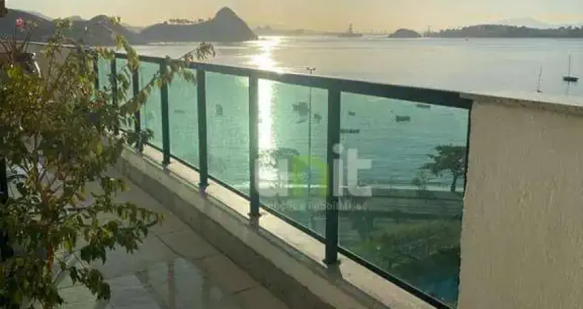 Cobertura com 3 dormitórios à venda, 200 m² por r$ 2.200.000,00 - charitas - niterói/rj