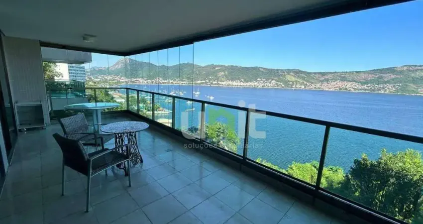 Apartamento com 4 dormitórios à venda, 300 m² por r$ 4.200.000,00 - são francisco - niterói/rj