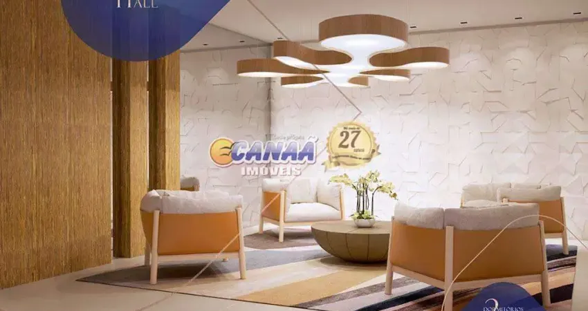 Apartamento com 2 quartos, guilhermina, praia grande - r$ 395 mil, cod: 12521