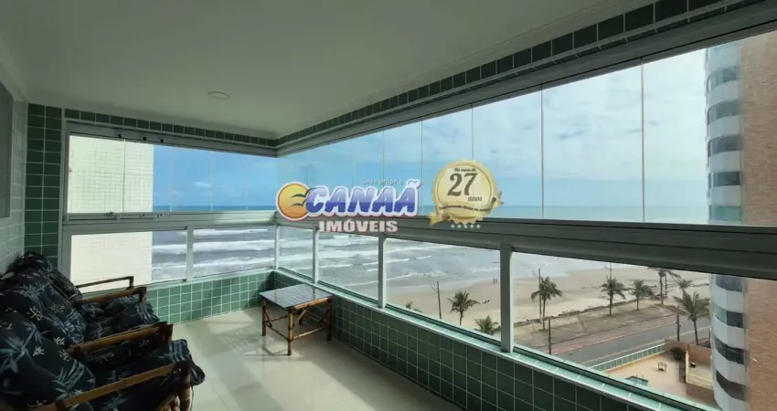 Apartamento à venda em mongaguá- mobiliado com vista para o mar