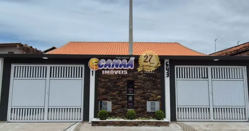 Linda casa nova com piscina a venda na praia de mongaguá/sp!!!