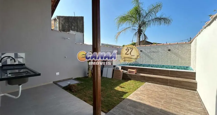 Casa nova e linda à venda com piscina – mongaguá, litoral de sp!