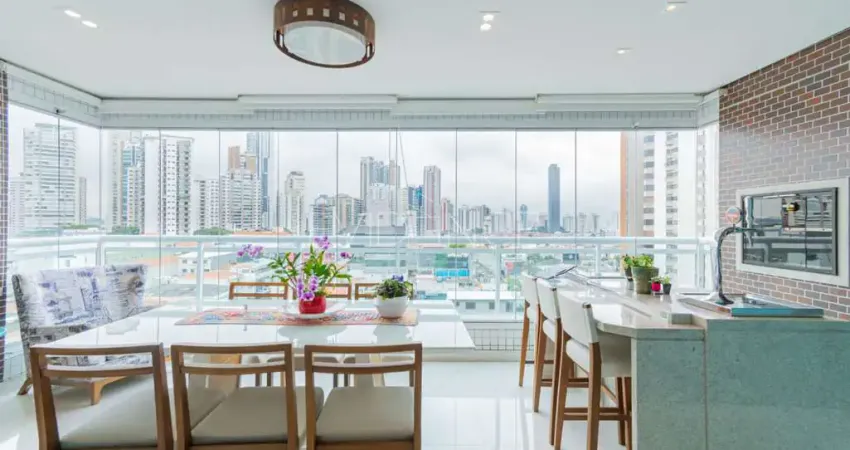 Apartamento à venda no Anália Franco de 171 metros com varanda gourmet e 4 vagas de garagem