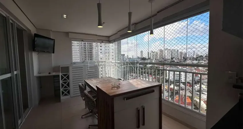 Apartamento mobiliado 2 dormitorios e varanda gourmet - Vila Prudente