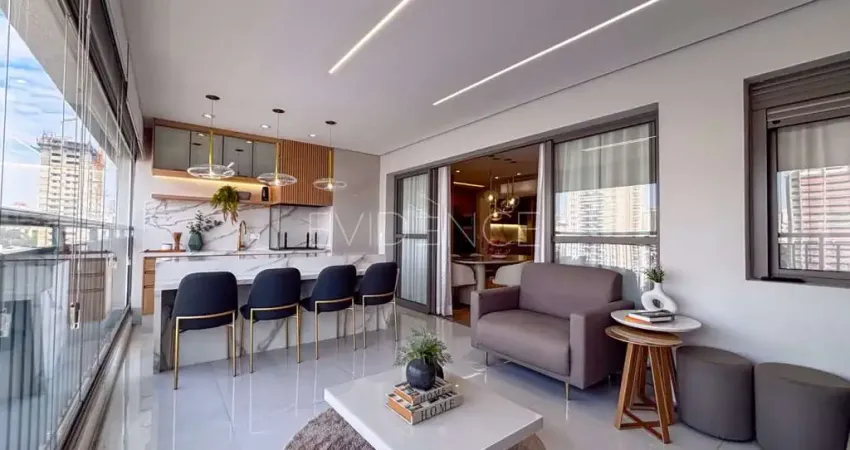 Apartamento à venda com 2 suítes e 2 vagas no Tatuapé - Varanda Gourmet - PORTEIRA FECHADA