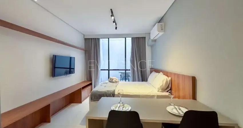 Apartamento mobiliado para locação no tatuapé com 1 dormitório e ar-condicionado - 27,20 m²