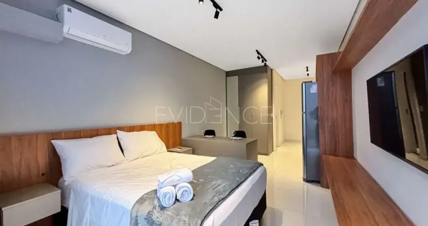 Studio mobiliado para locação no tatuapé com 1 dormitório e ar-condicionado - 26,67 m²