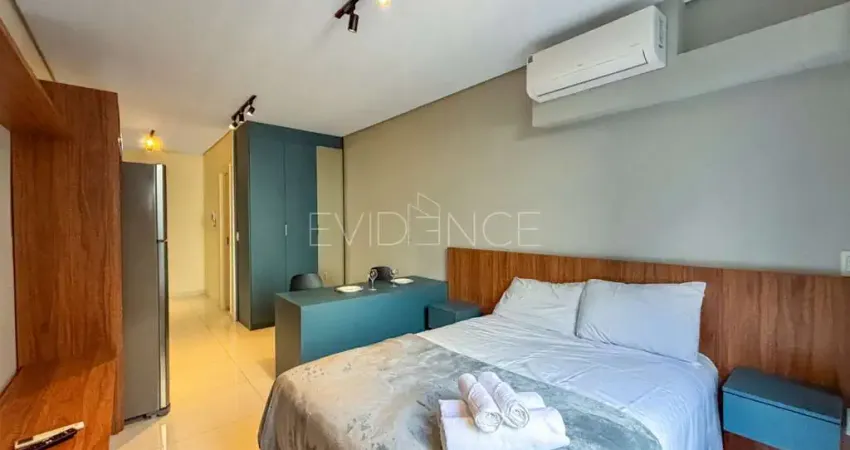 Studio mobiliado para locação no tatuapé com 1 dormitório e ar-condicionado - 26,52 m²