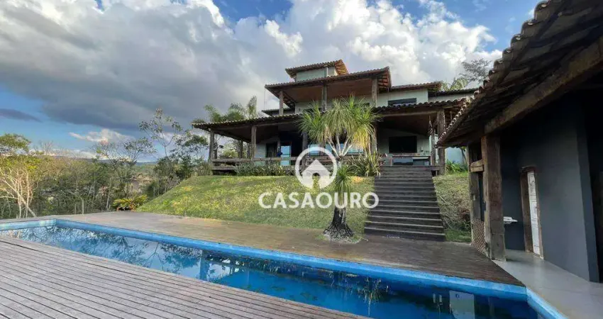 Casa com 5 quartos à venda, 520 m² por r$ 2.500.000 - condomínio passárgada - nova lima/mg