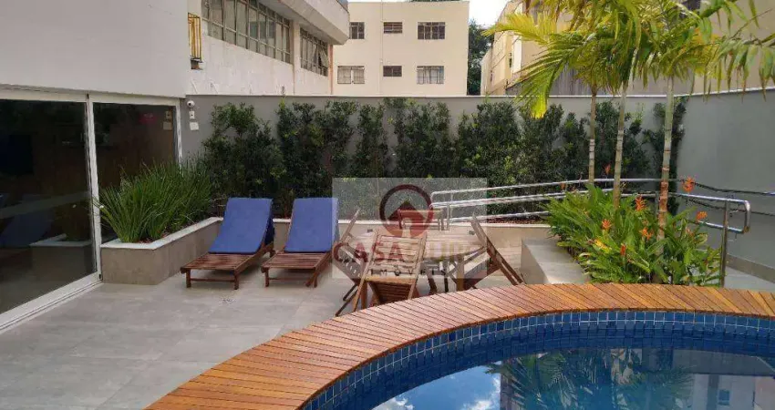 Apartamento com 1 dormitório para alugar, 48 m²- savassi - belo horizonte/mg