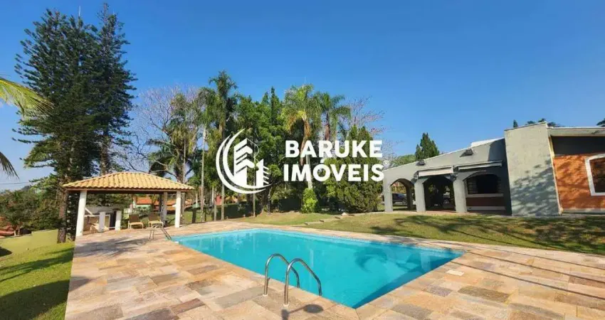 Chácara com 4 quartos, casa de hospede a venda no condomínio recanto das flores