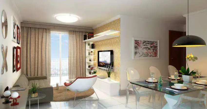 Apartamento com 2 dormitórios sendo 1 suíte à venda, 72 m² por R$ 450.000 - Vila Nossa Senhora das Vitórias - Mauá/SP