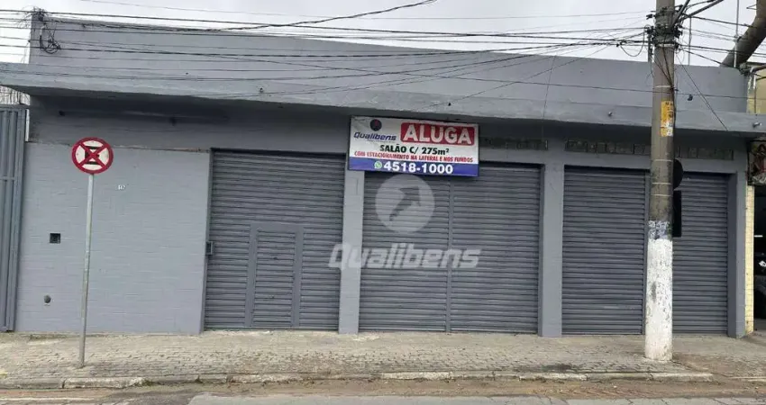 Salão para alugar, 275 m² por r$ 5.500,01/mês - são joão - mauá/sp