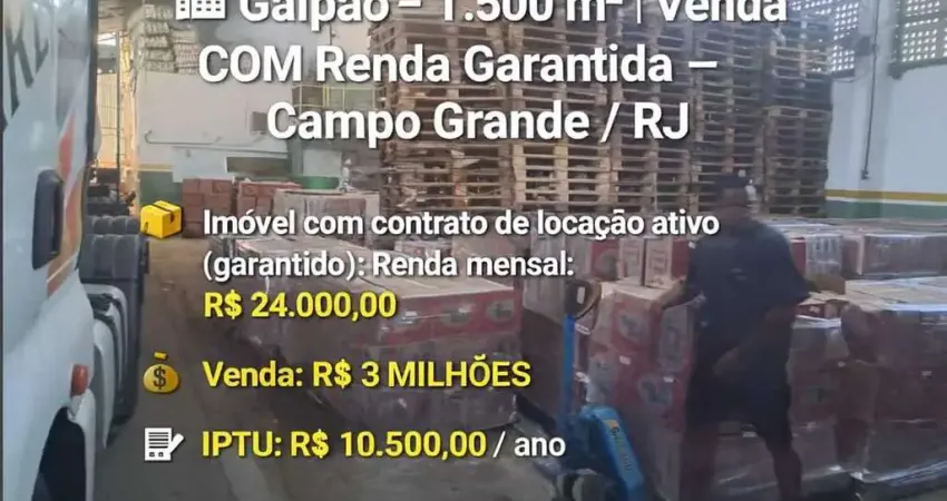 Barracão / Galpão / Depósito à venda em Campo Grande, Rio de Janeiro
