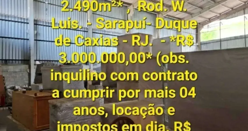 Galpão para Venda em Duque de Caxias, Vila Sarapuí, 2 banheiros