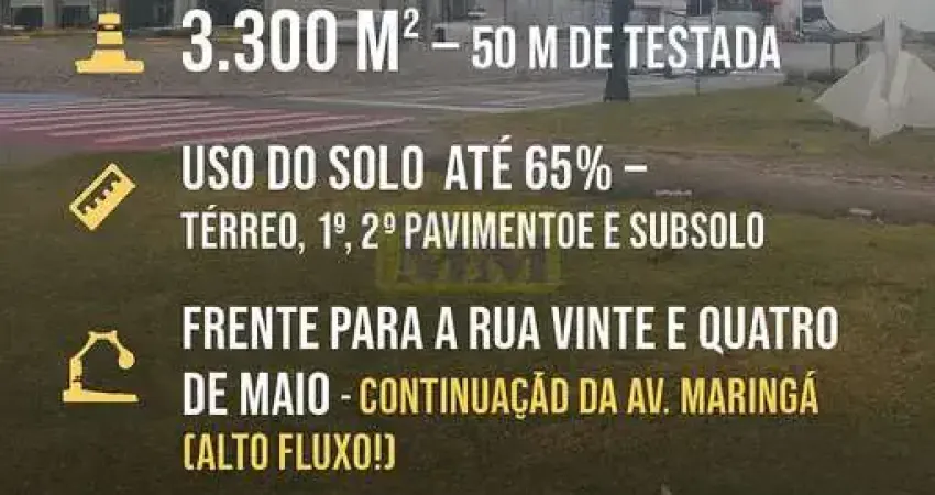 Terreno comercial à venda na Rua Vinte e Quatro de Maio, 220, Centro, Pinhais