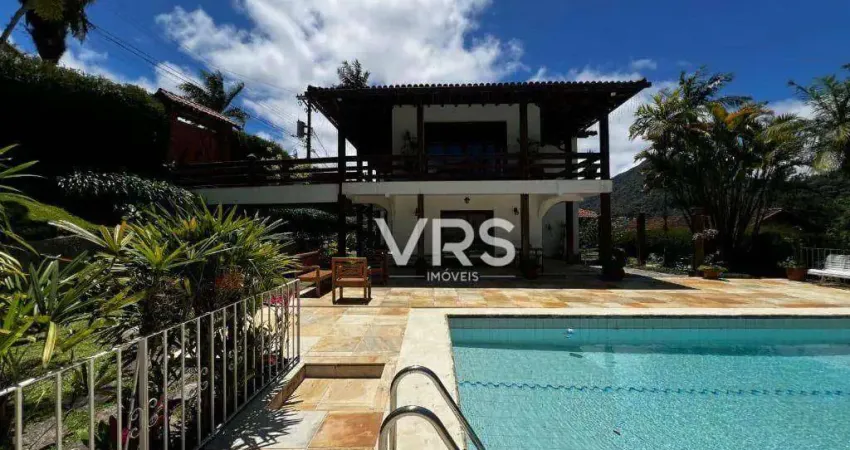 Casa com 6 dormitórios à venda, 494 m² por r$ 3.390.000,00 - carlos guinle - teresópolis/rj