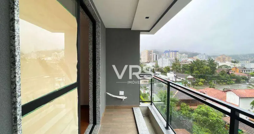 Apartamento com 1 dormitório para alugar, 56 m² por r$ 2.290,00/mês - alto - teresópolis/rj