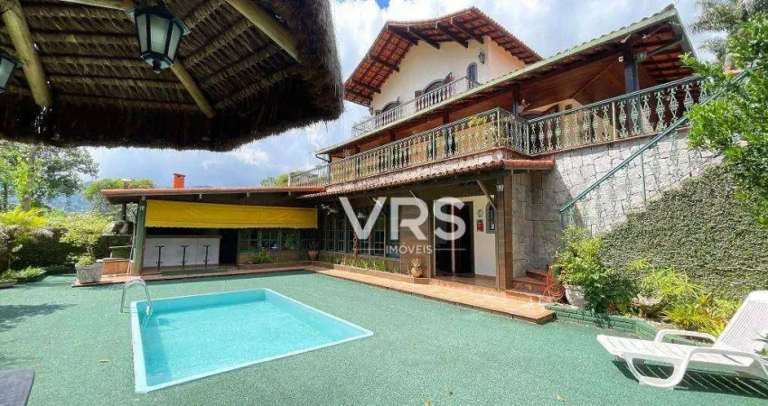 Excelente casa com 4 dormitórios à venda, 263 m² por r$ 1.150.000 - bom retiro - teresópolis/rj